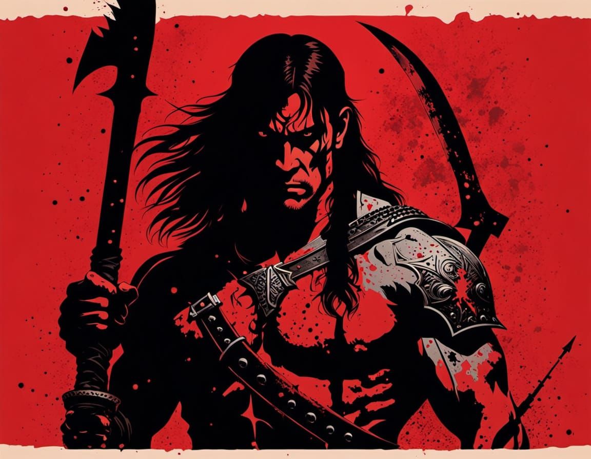 Fierce Sword-n-Sorcery Barbarian