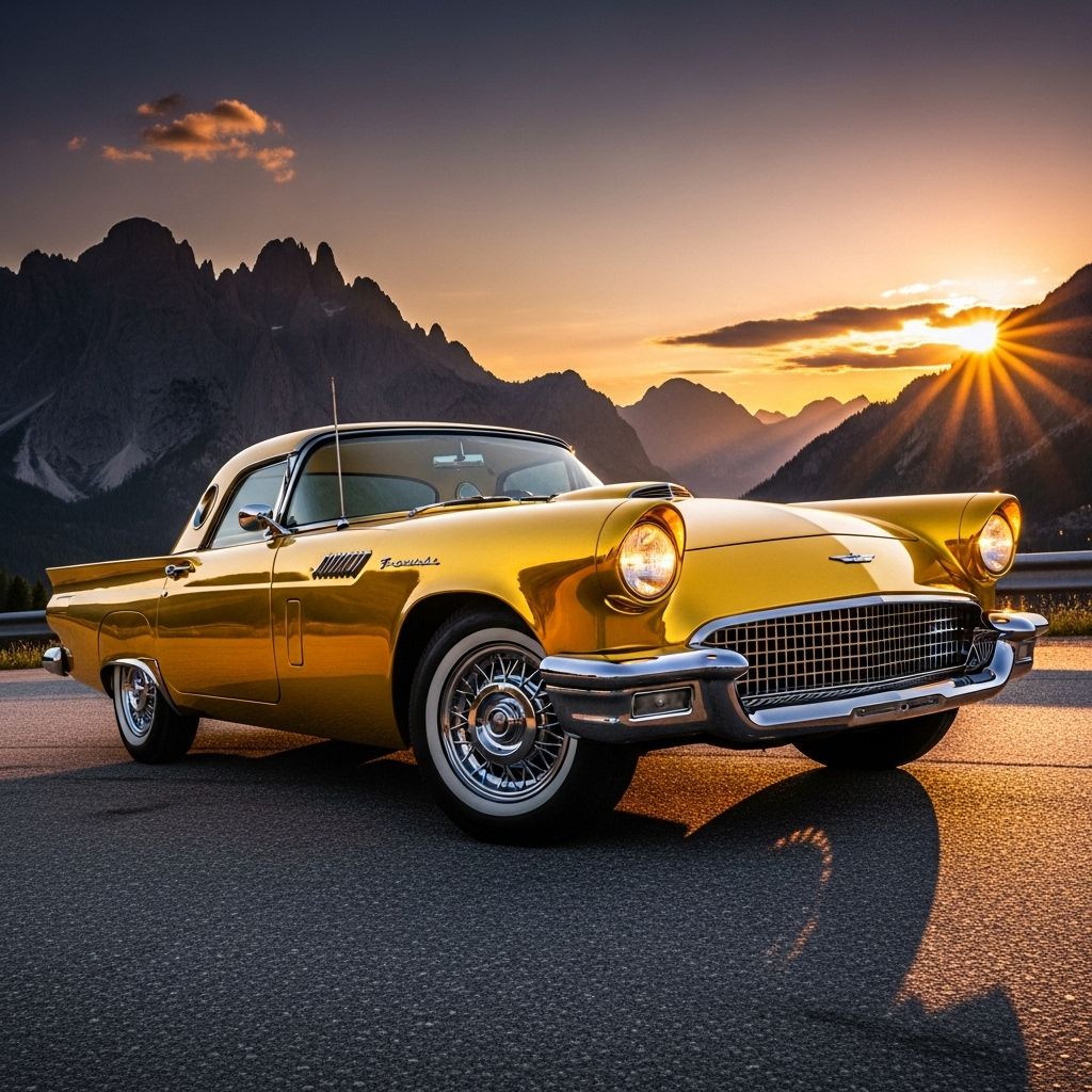 Gold 1957 Thunderbird