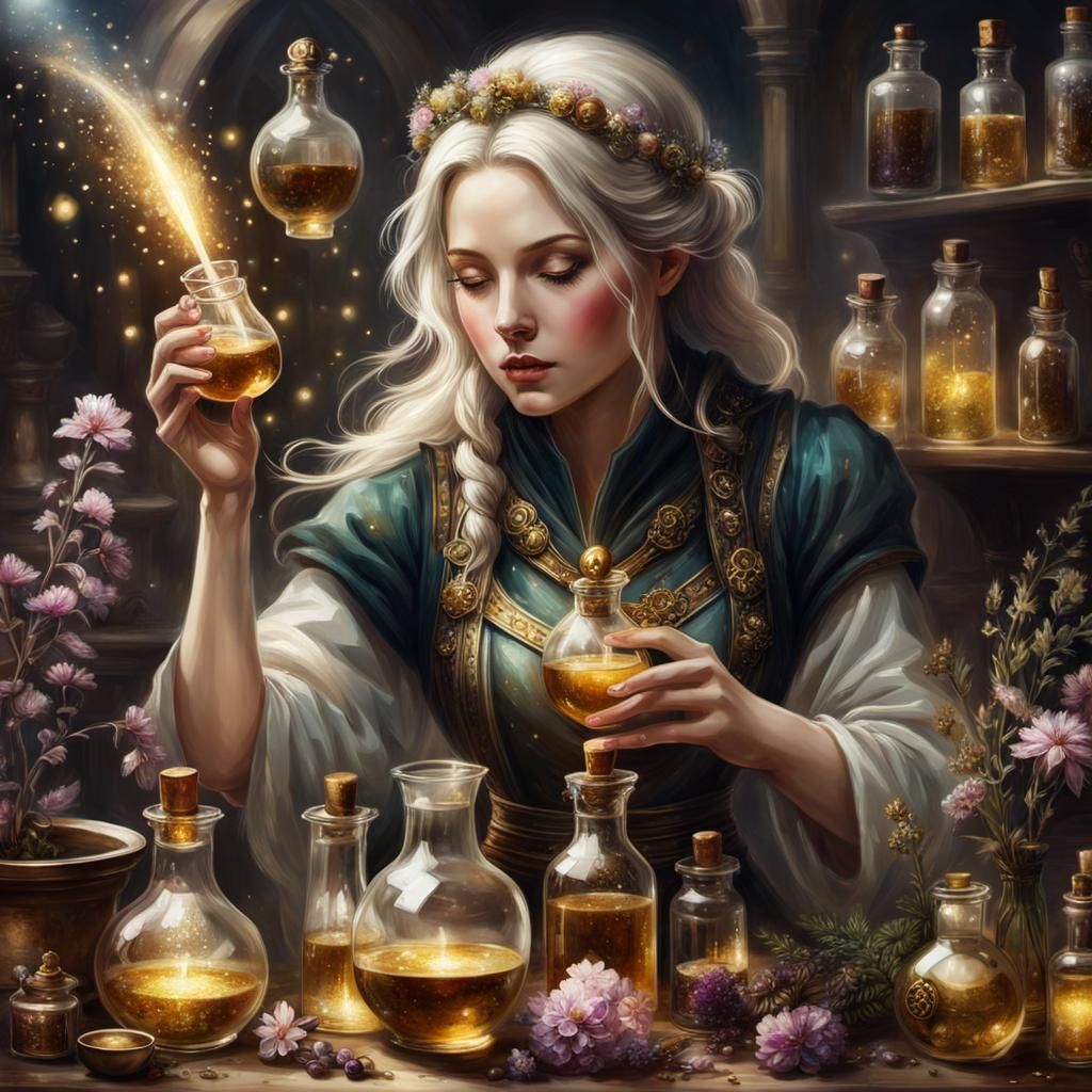 Lair of a Medieval Healer  by @Melanie Rhoades 