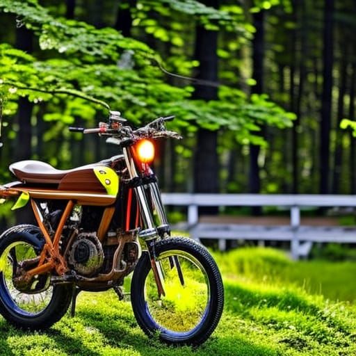 Motorcycles made of natural materials - AI Generated Artwork ...