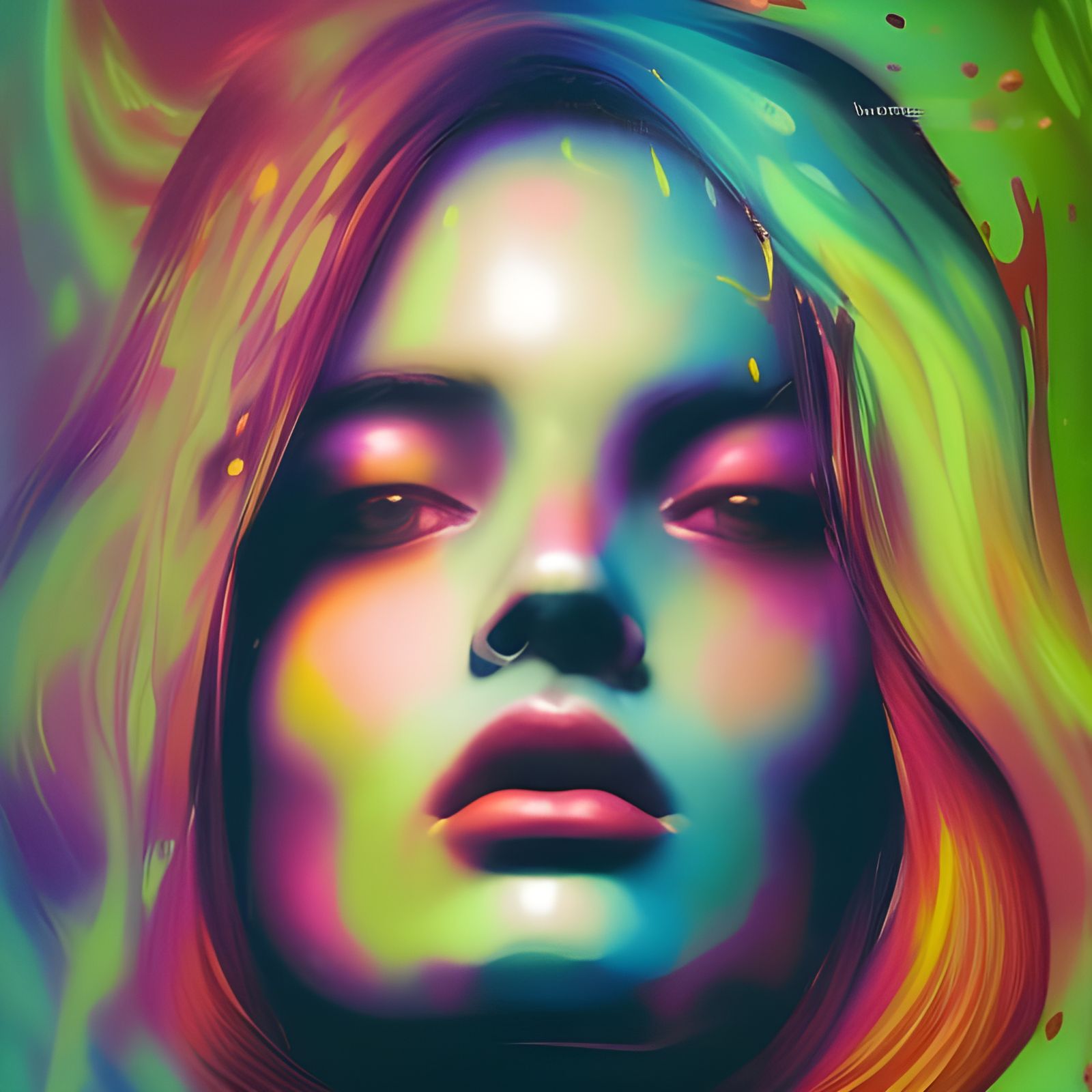 Colorful Ink splash - AI Generated Artwork - NightCafe Creator