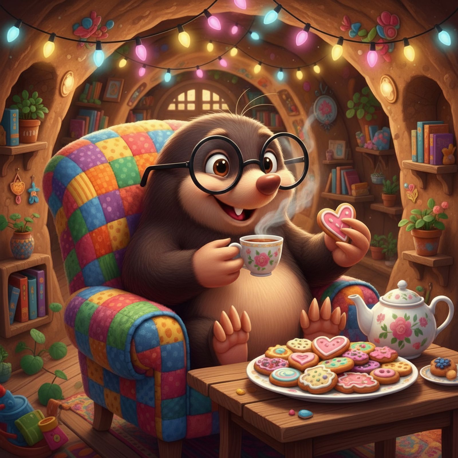 The Mole in his cosy cave