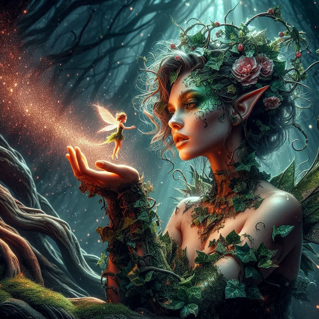 "In the heart of the forest, where  Magic moments unfold."