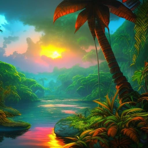 Paradise sunset