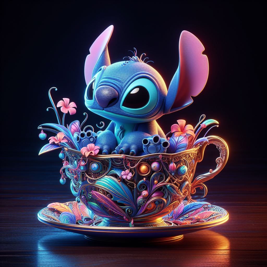 Stitch in a teacup series