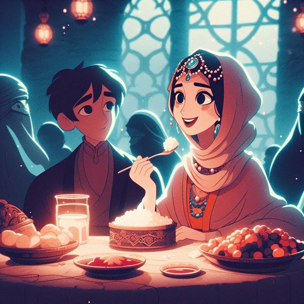 Young Osman Gazi and Bala Hatun