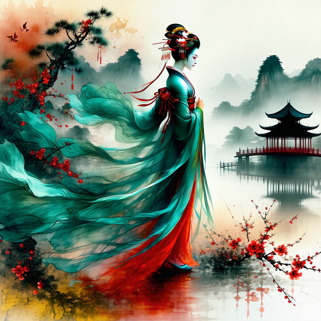 A Beautiful Geisha Woman Series #20