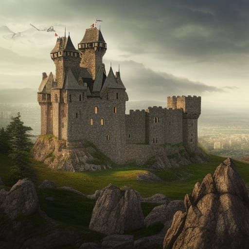 Medieval Castle - AI Generated Artwork - NightCafe Creator