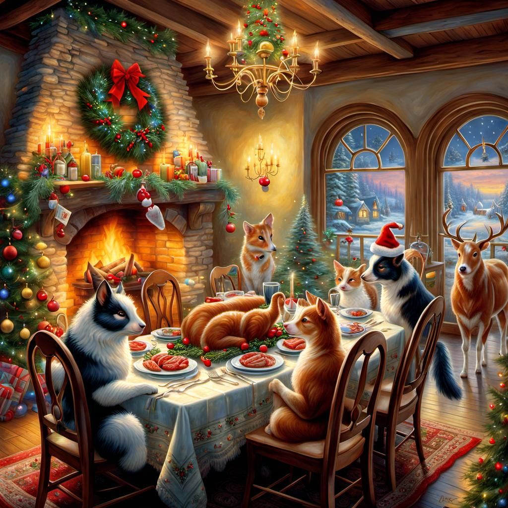 Christmas dinner  by @Ugy10