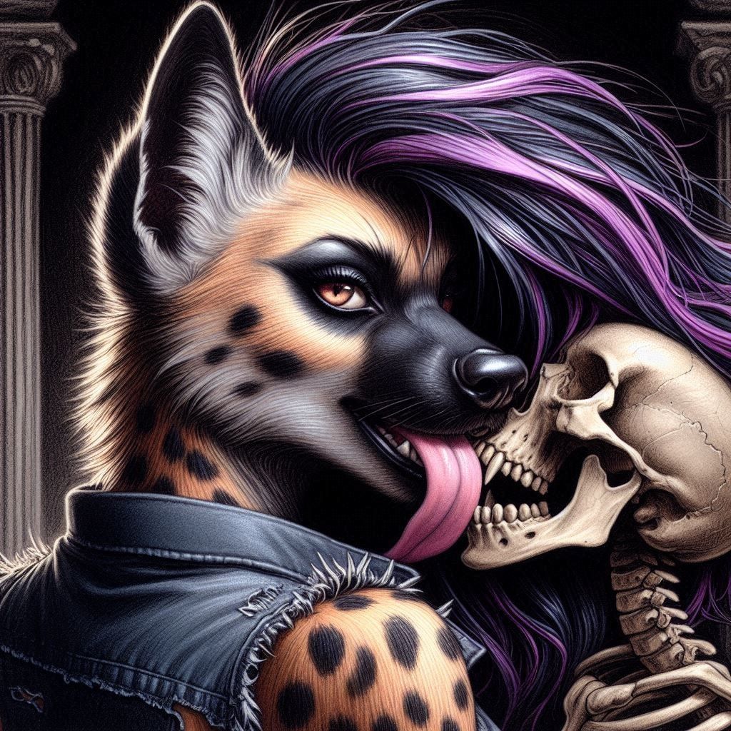 Hyena and the Skeletal Queen