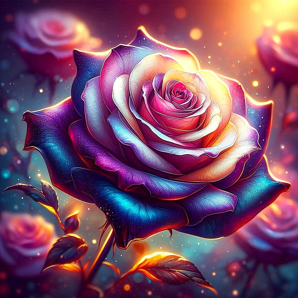 Colorful rose