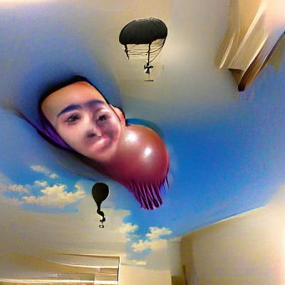 head floating above your body as a balloon