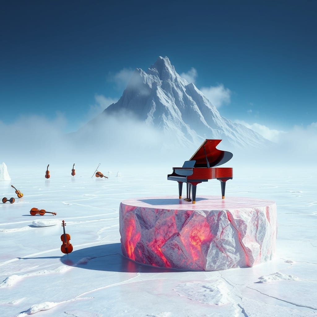 Majestic Salt Mountain Symphony in Bolivia