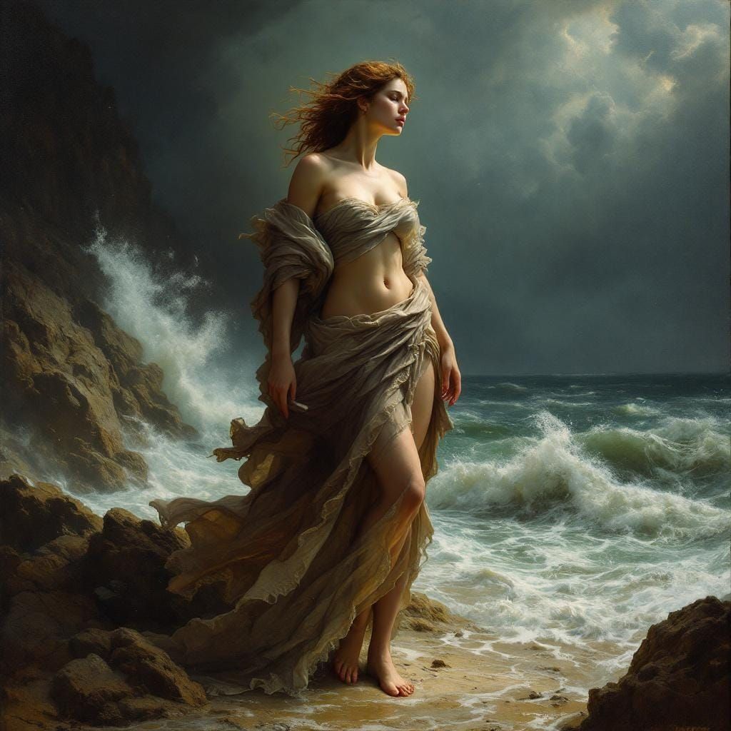 Venus Born of the Storm   by @undefined