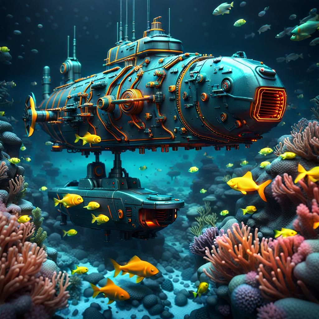 Submarine - AI Generated Artwork - NightCafe Creator