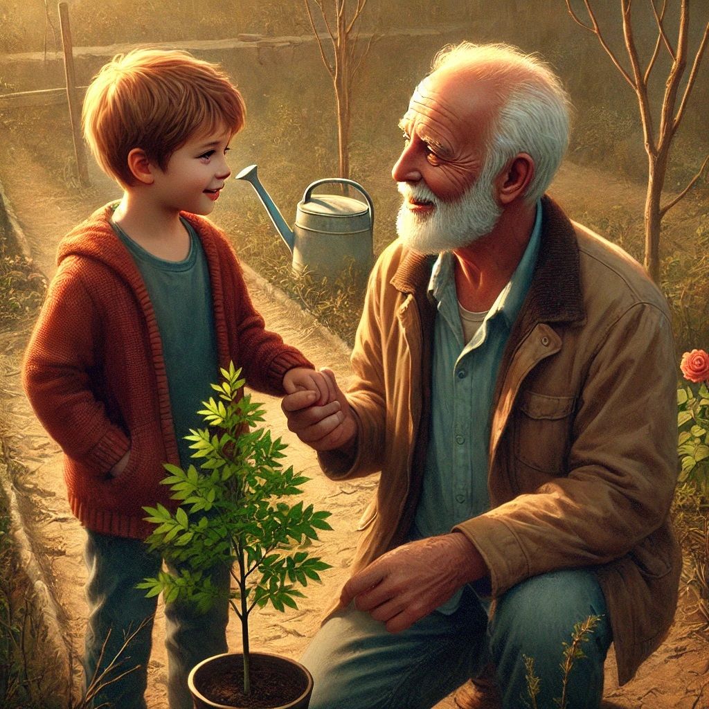 BOY AND GRANDFATHER
