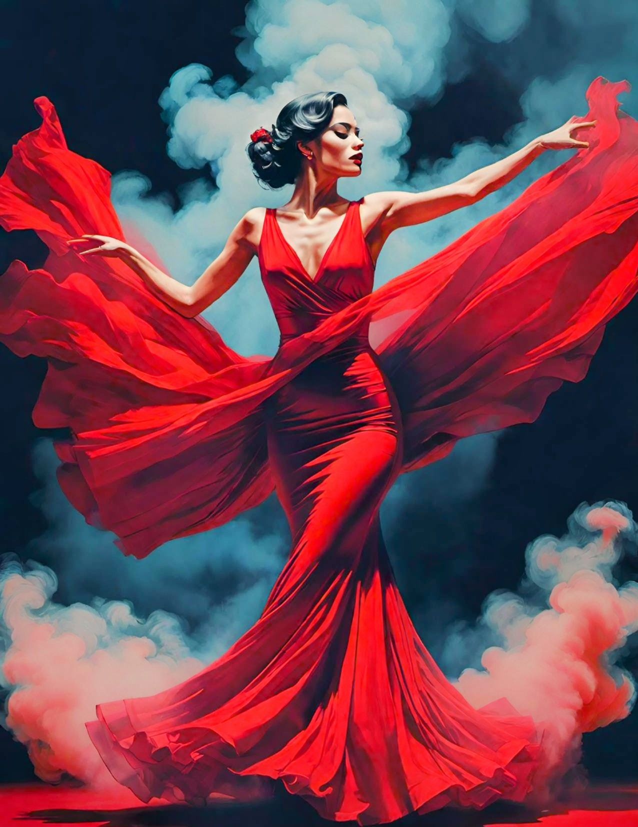 Lady In A Red Dress