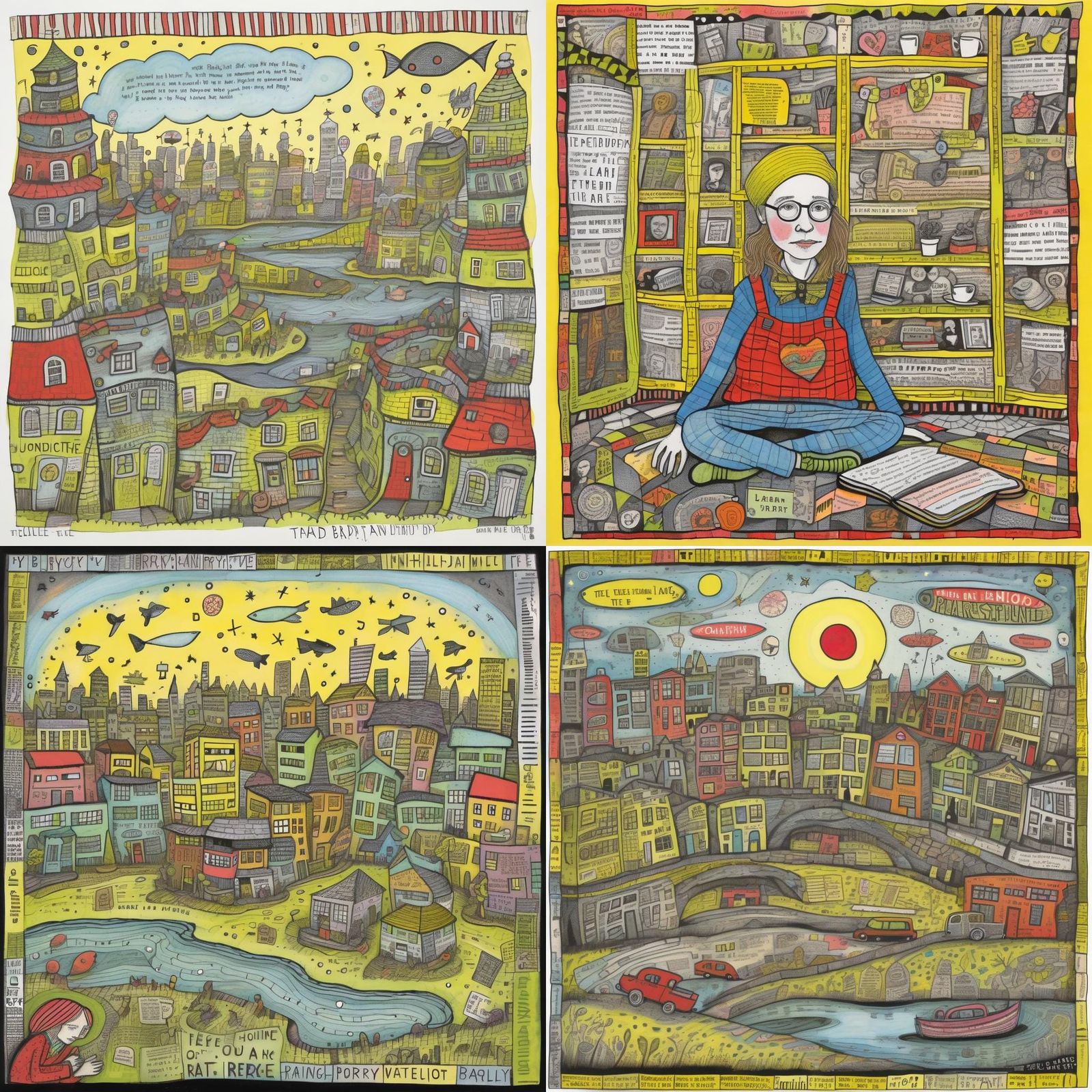 Artist Studies 1409 : by Lynda Barry - AI Generated Artwork - NightCafe ...