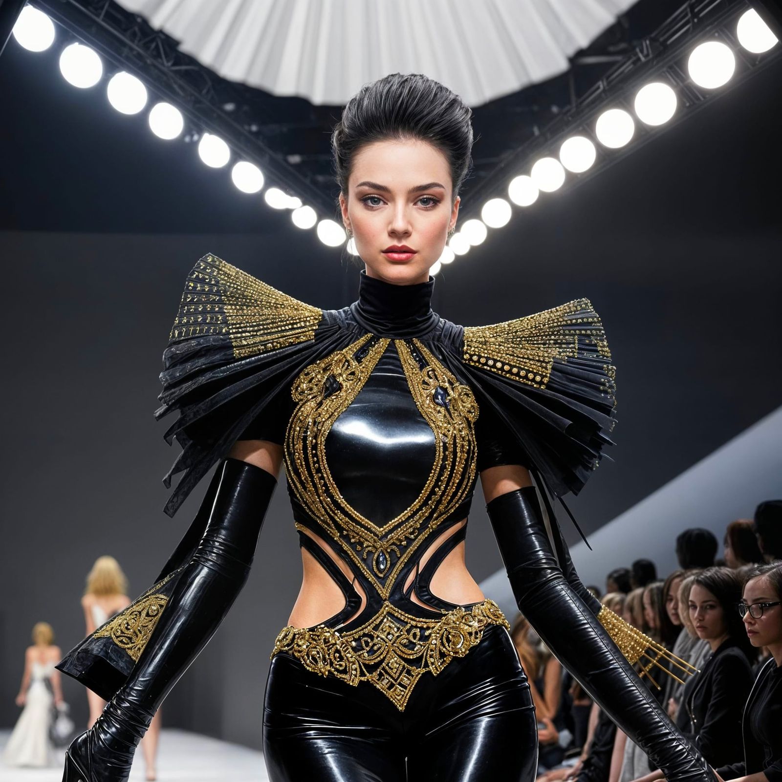 Art inspired by fashion shows and catwalk spotlights. Bold design, dramatic lighting and confident poses. ...  by @Shuttleskipper