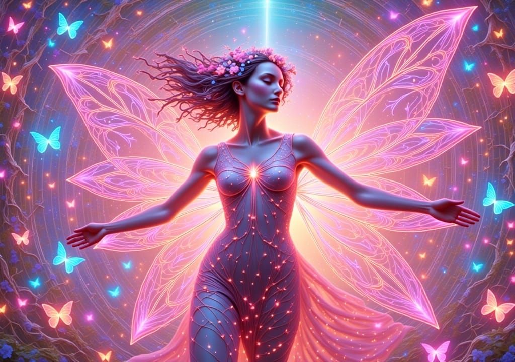 Under neon lights, we break the future's tension
 