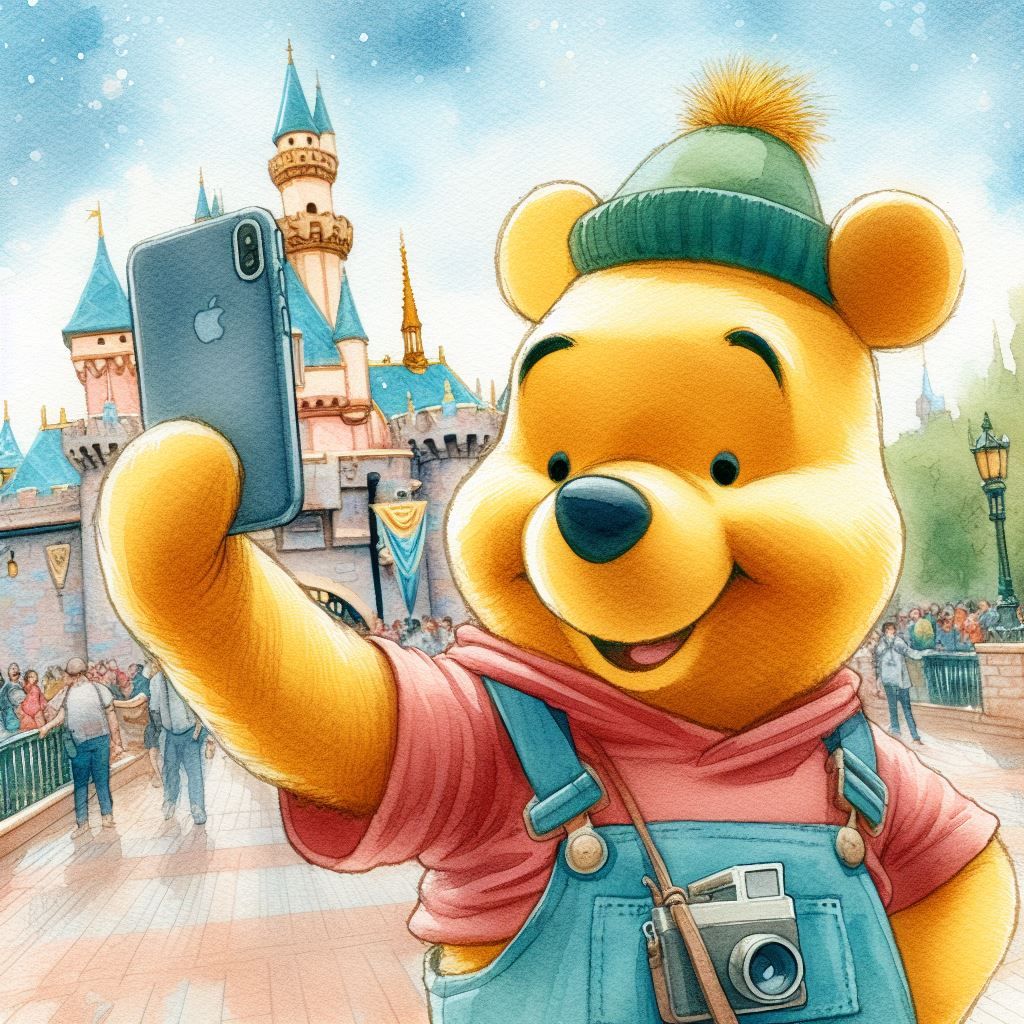 Pooh Bear at Disneyland
