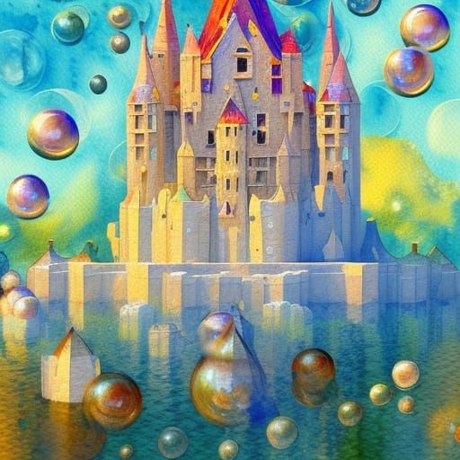 Bubble Castle AI Generated Artwork NightCafe Creator