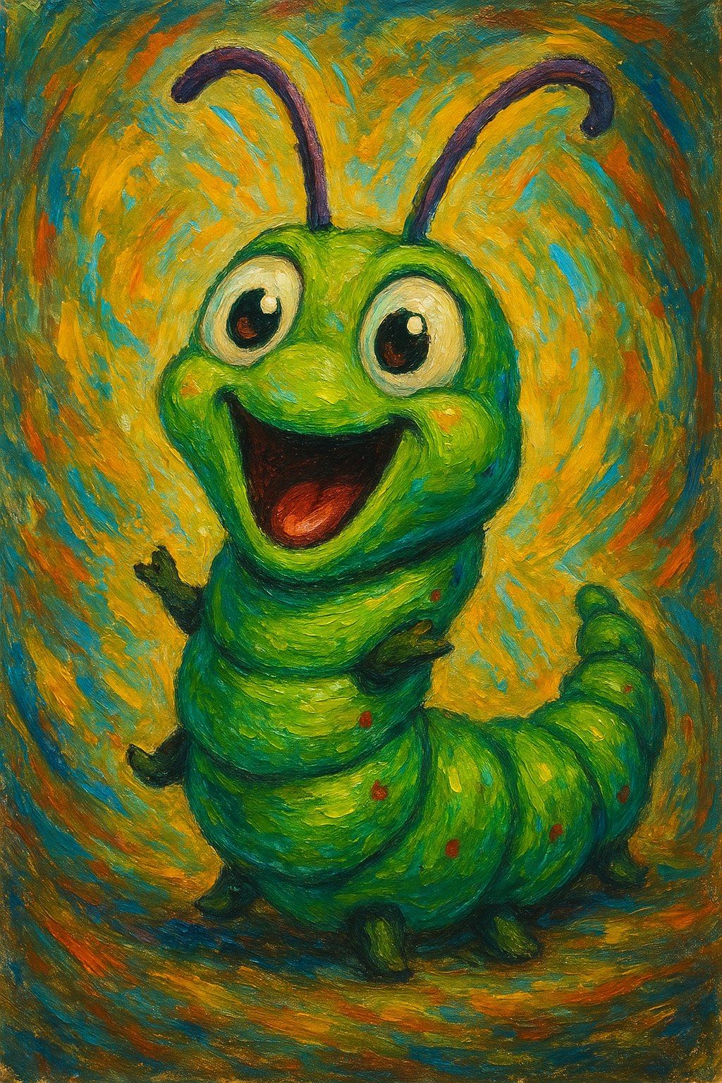 Excited caterpillar