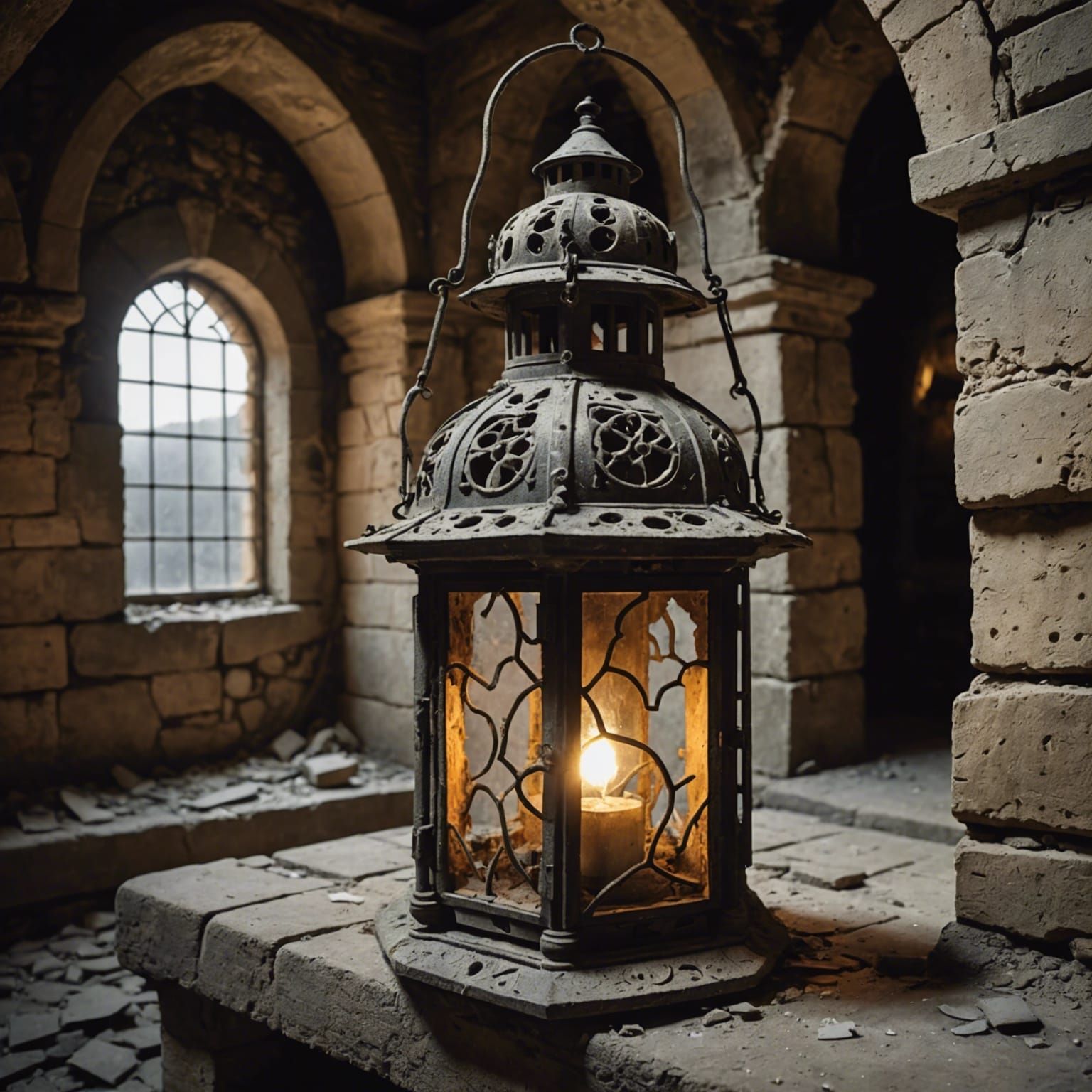 ancient lantern covered by dust  by @Michal Seliga