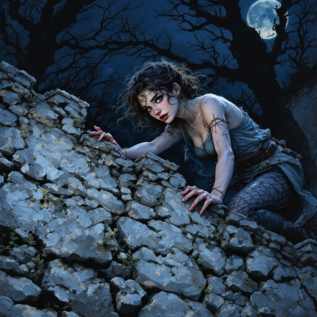 Crawling over the wall