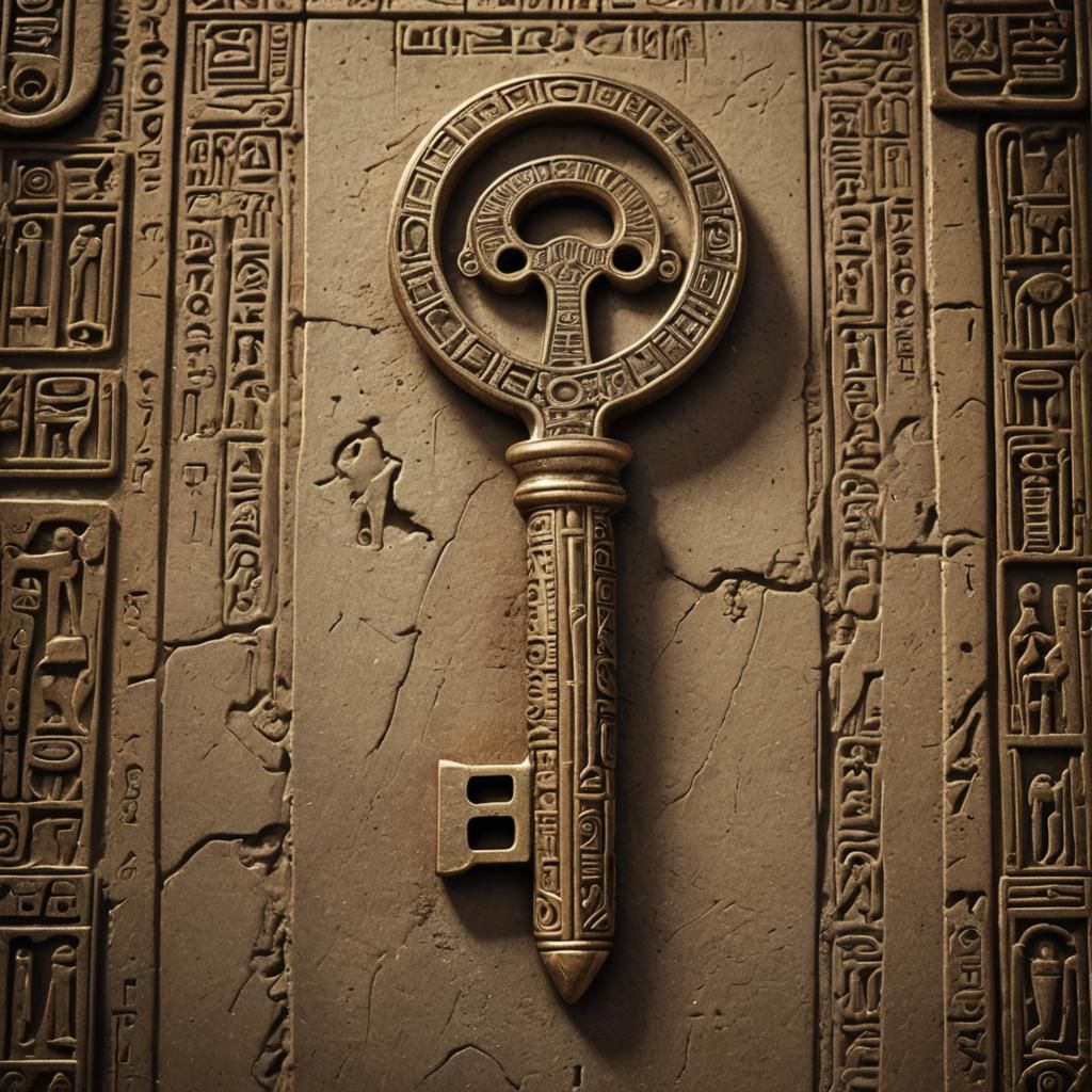 Ancient Egyptian key - AI Generated Artwork - NightCafe Creator