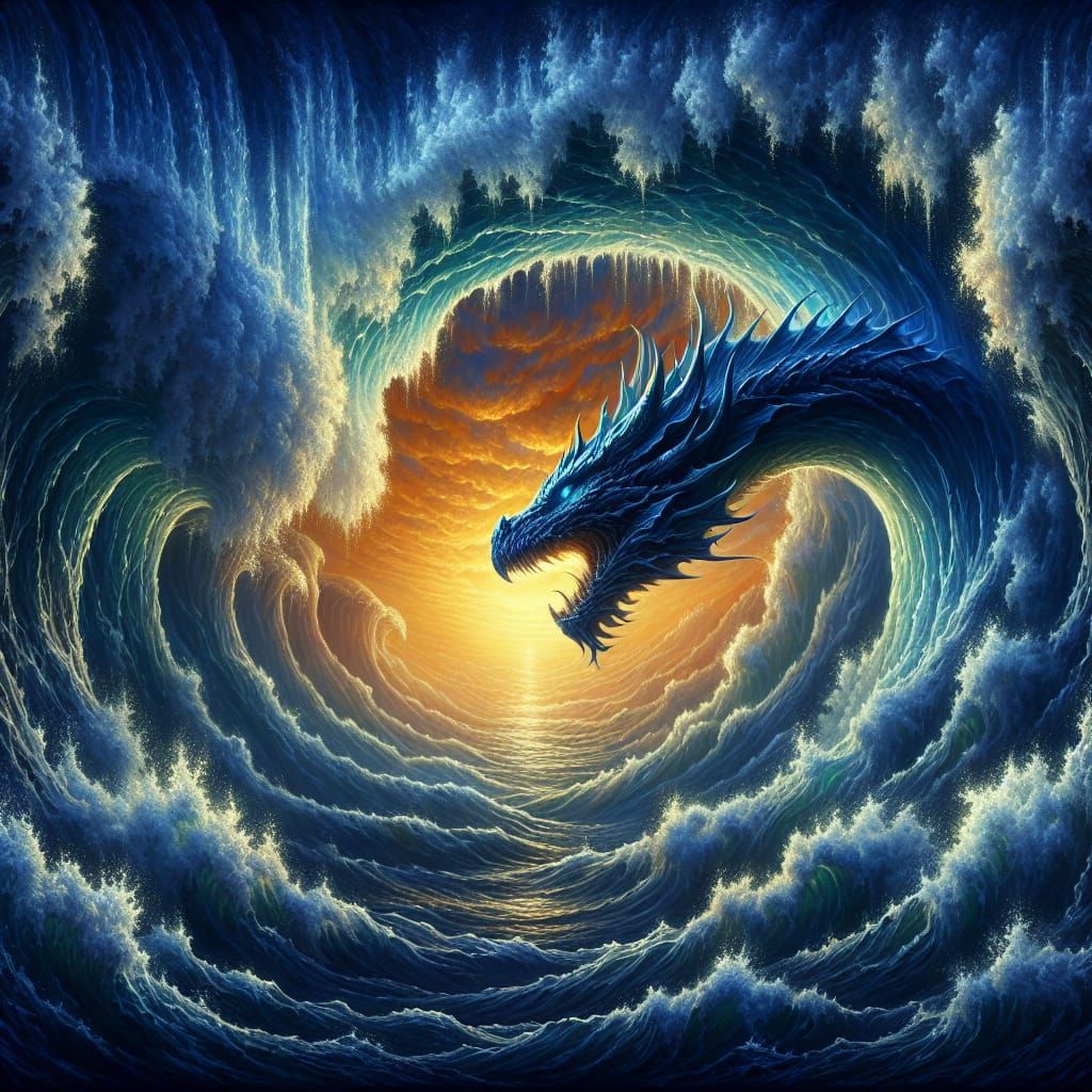 Water dragon 🐲  by @xtough 