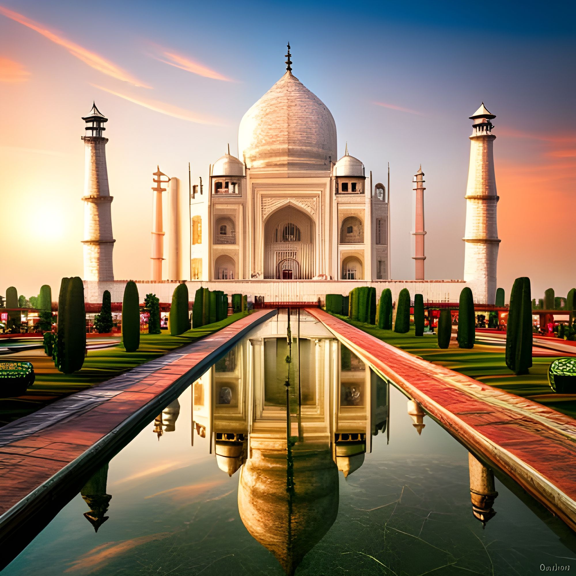 The Taj Mahal AI Generated Artwork NightCafe Creator