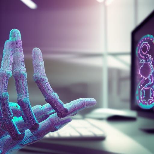 Sentient AI Materializes And Extends It's Holographic Hands ...