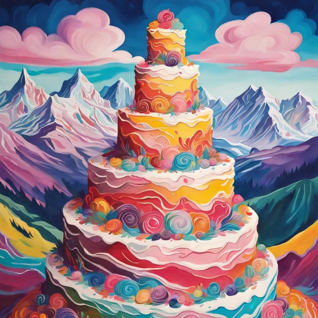  Cake Mountain   by @IMO