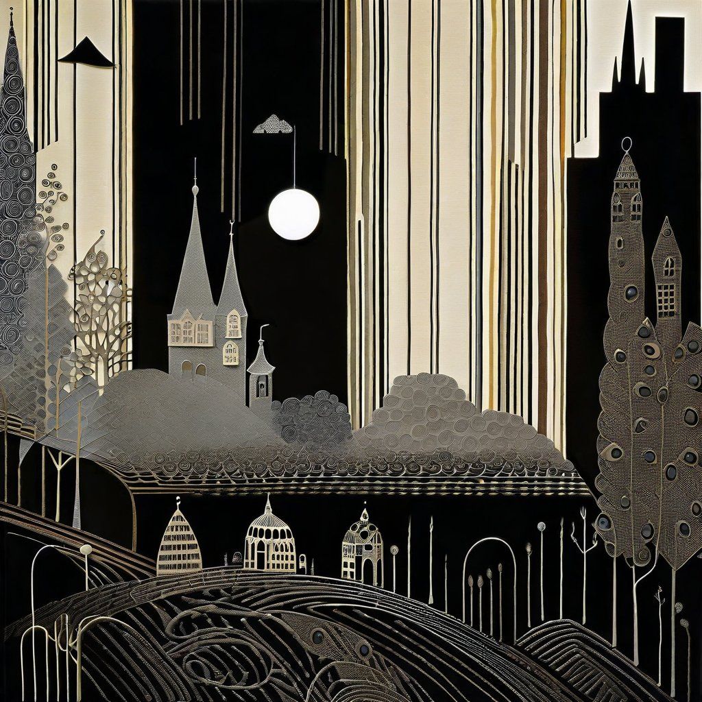 An abstract cityscape.