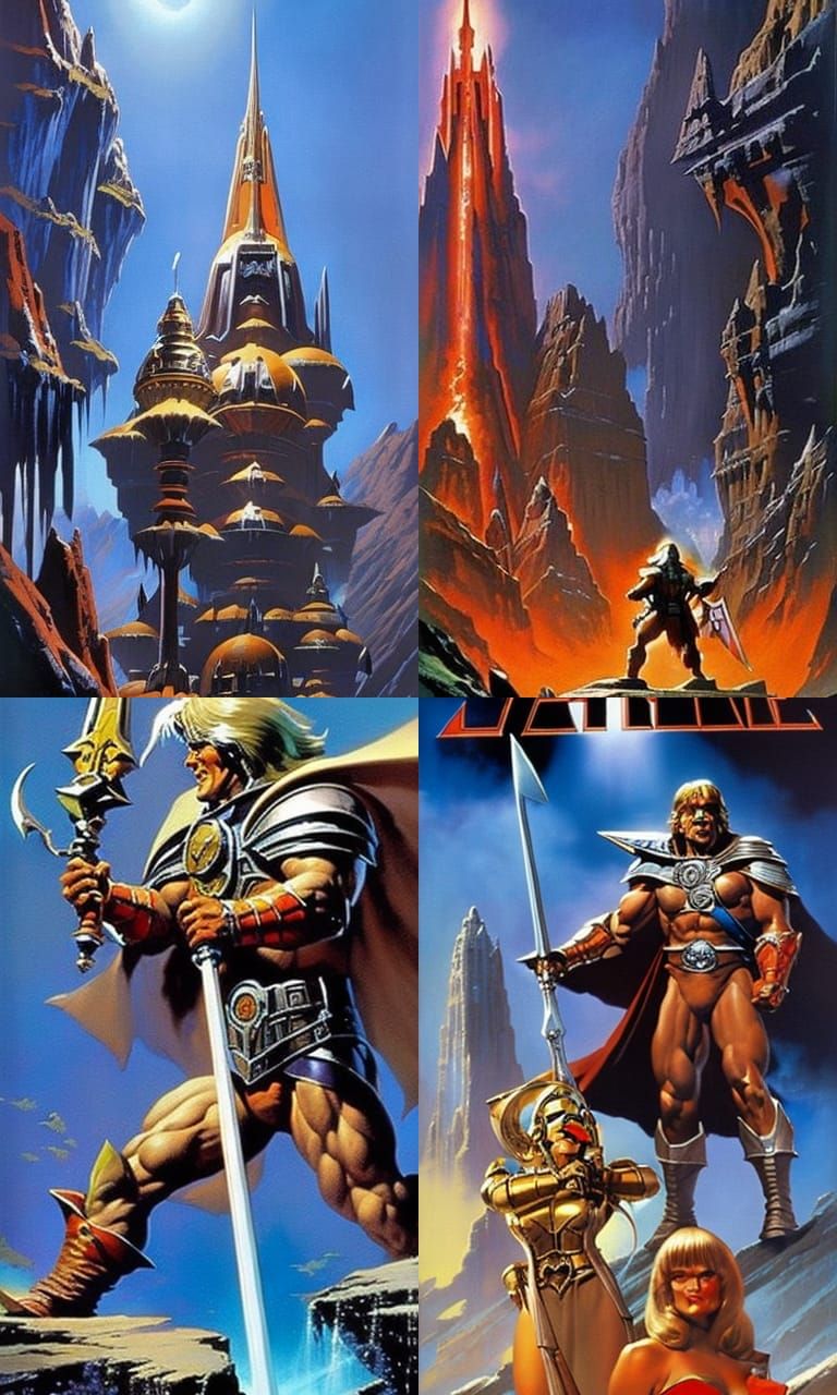 Masters of the Universe movie poster from the 70's 