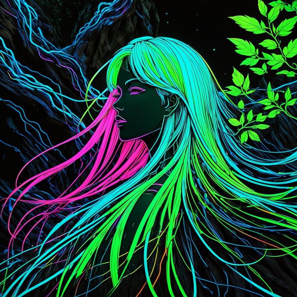 Nature in neon colors