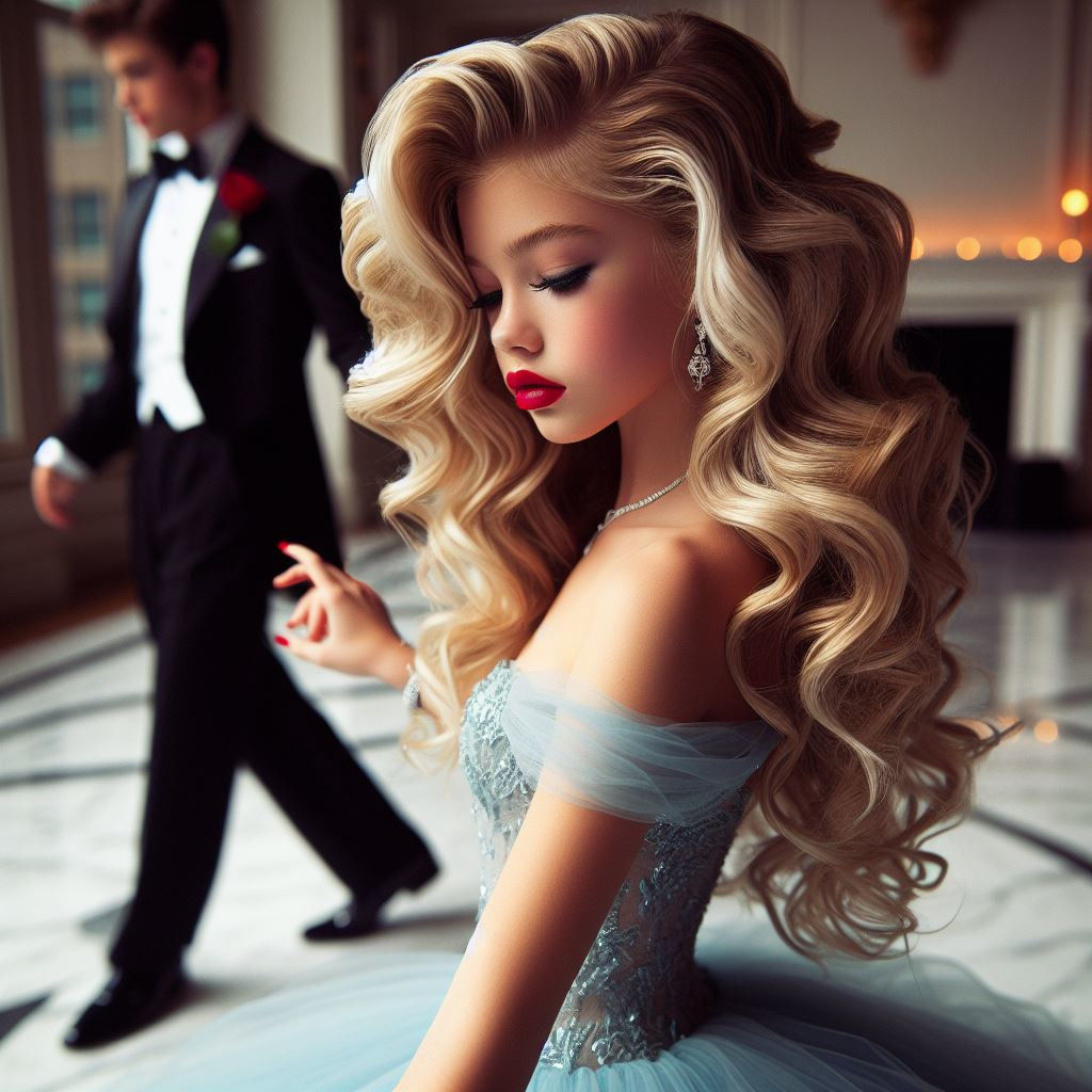 April's little sister Alice enters the dance floor