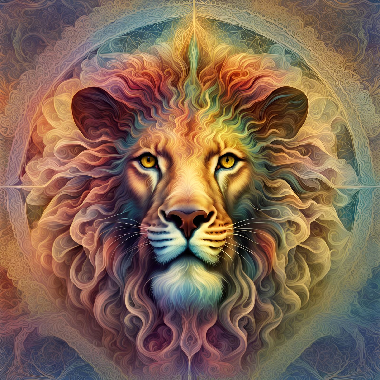 Sacred Lion 02 - AI Generated Artwork - NightCafe Creator