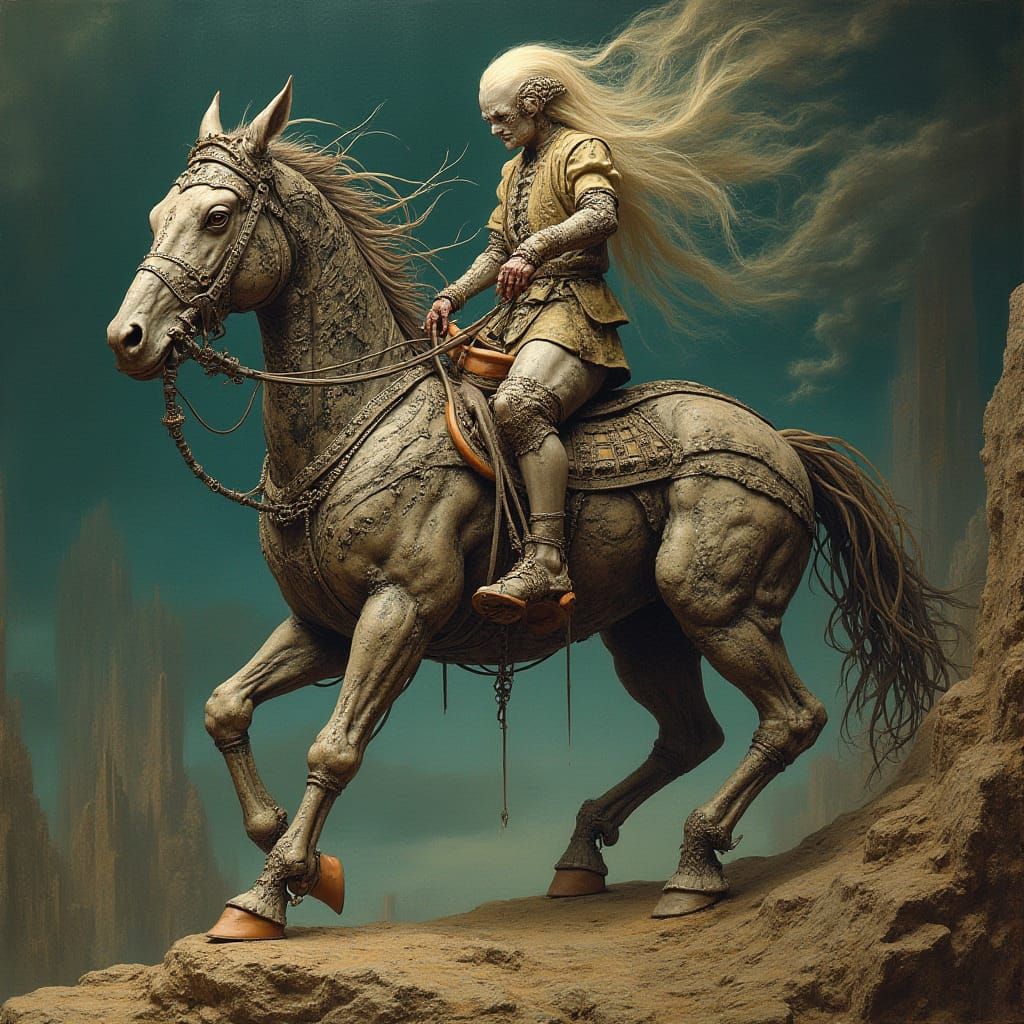 Der Reiter - combined prompt by Otto Rapp