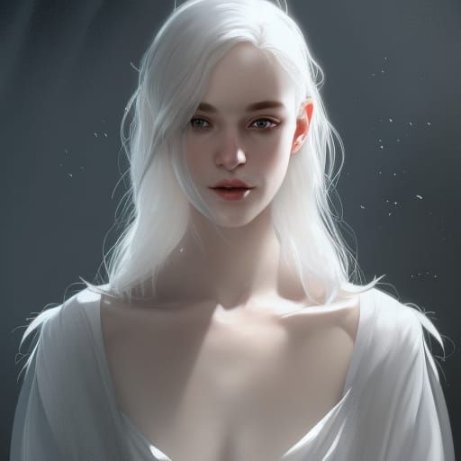 White Hair No.1 - AI Generated Artwork - NightCafe Creator