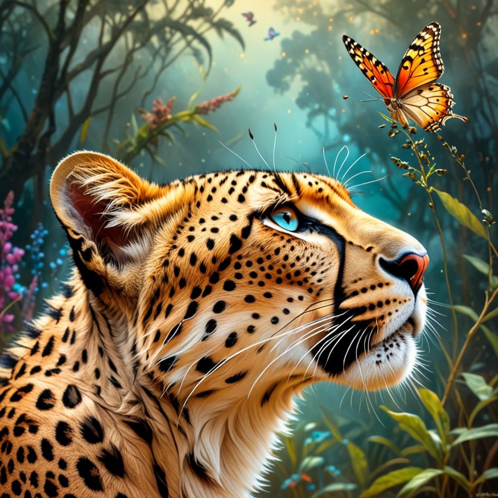Butterfly and Cheetah
