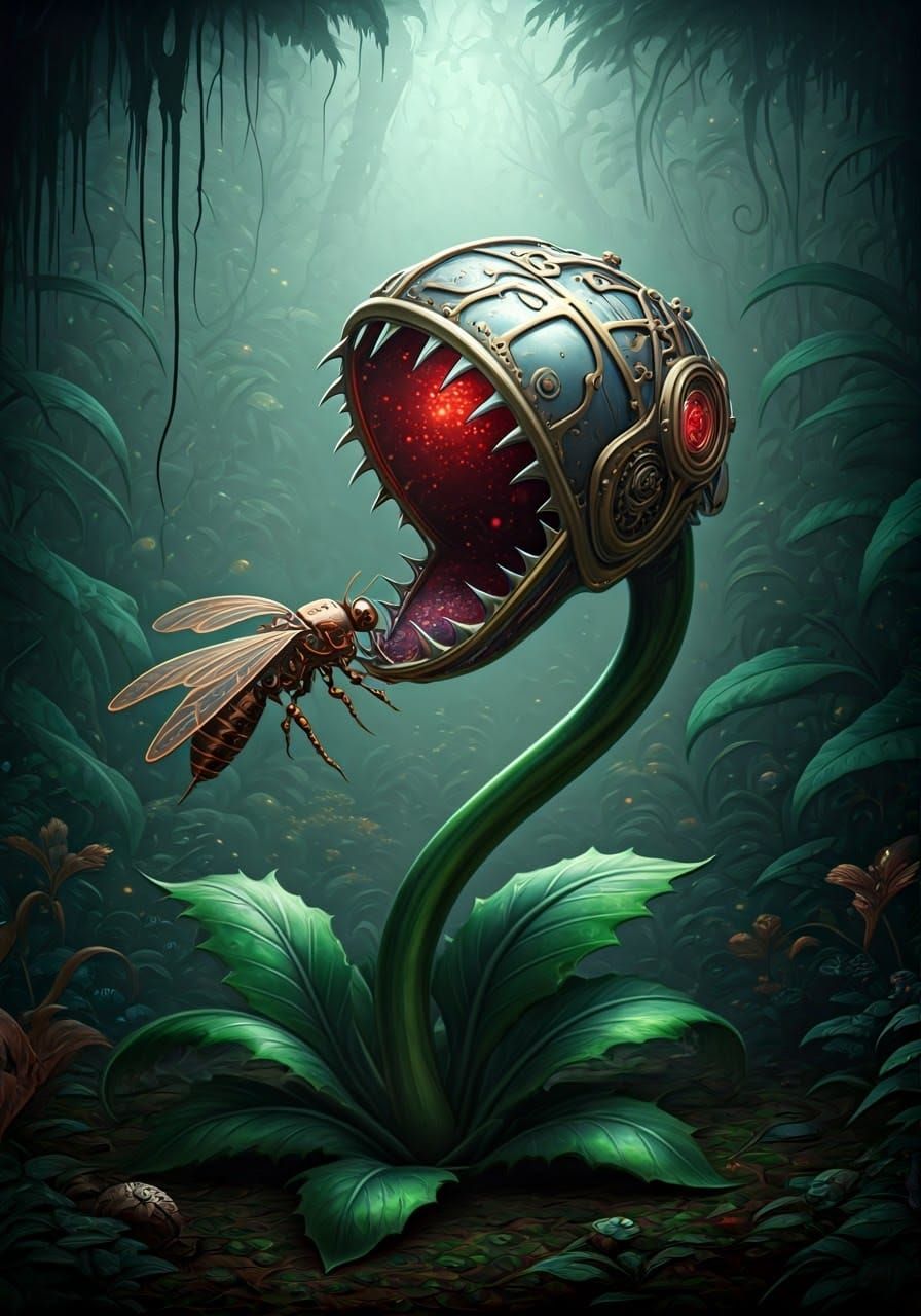 Mechanical Botanicals Venus Flytrap   by @GAi