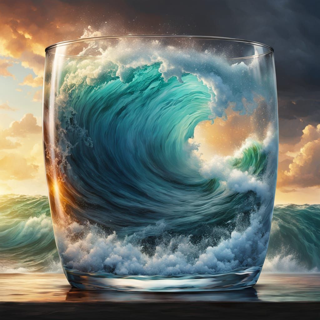 Glass of the Sea  by @Fearlesss