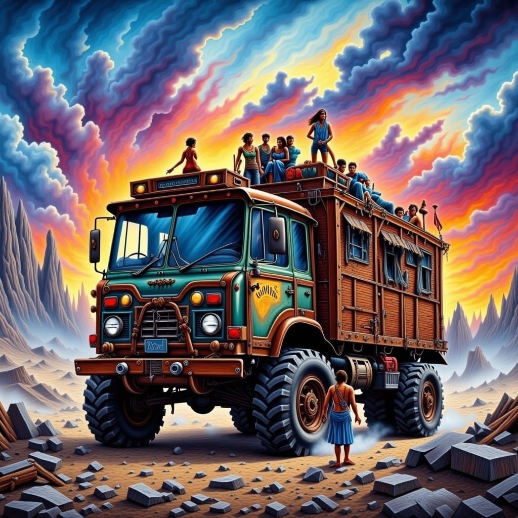  <lora:Gypsy:1.0>wagon