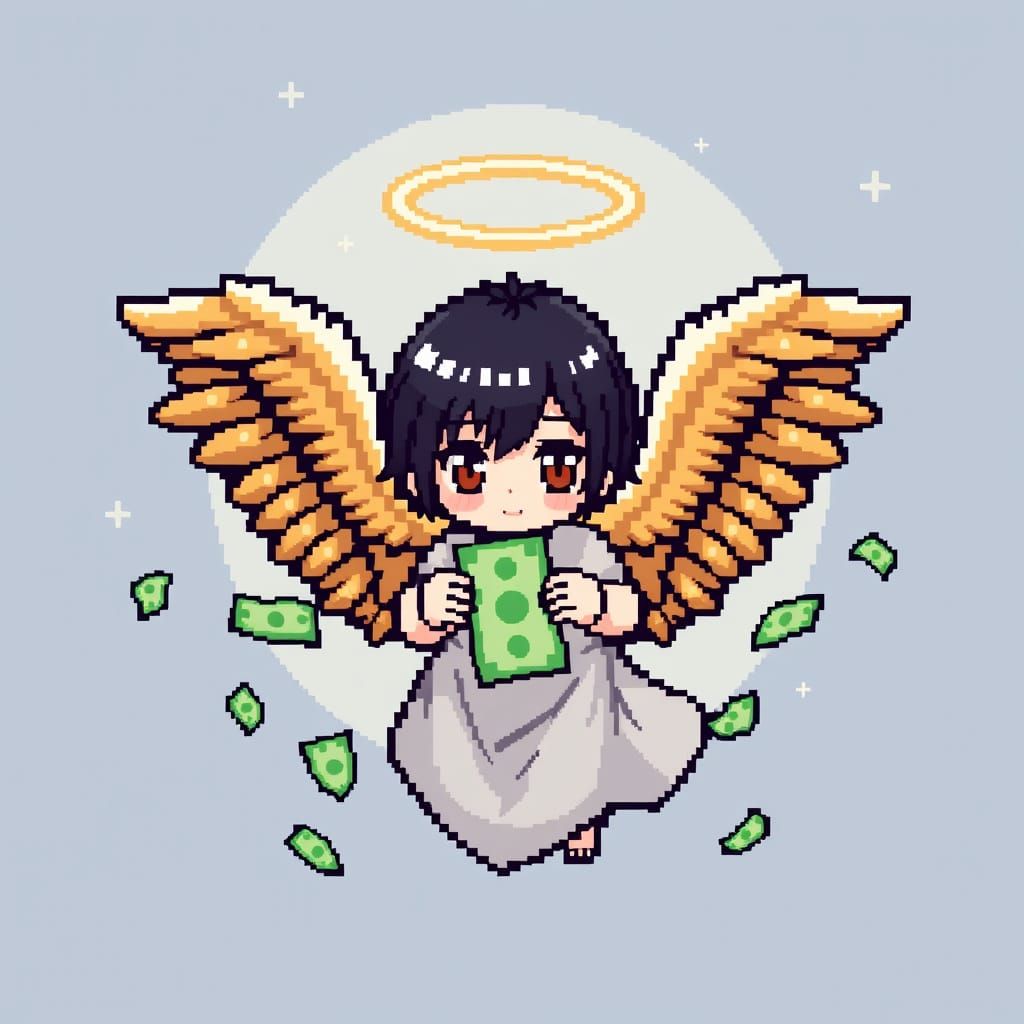 Pixel Art Angel Loses Money