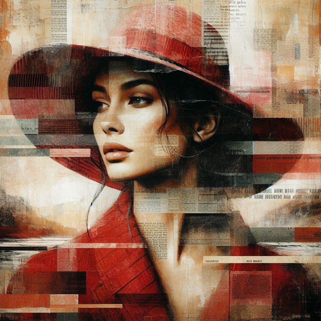 mixed media collage.