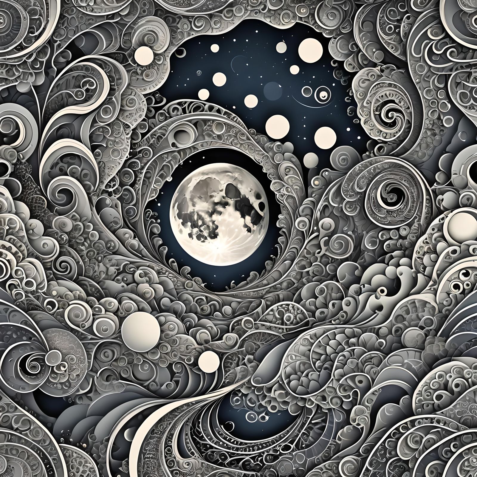 Full moon rising