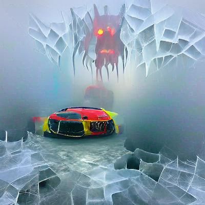 Foggy Hell in ice