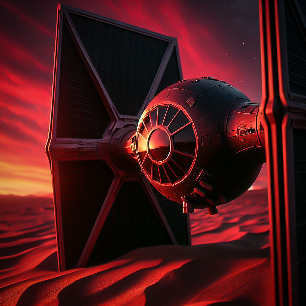 TIE Fighter Emergency Landing on Tatooine